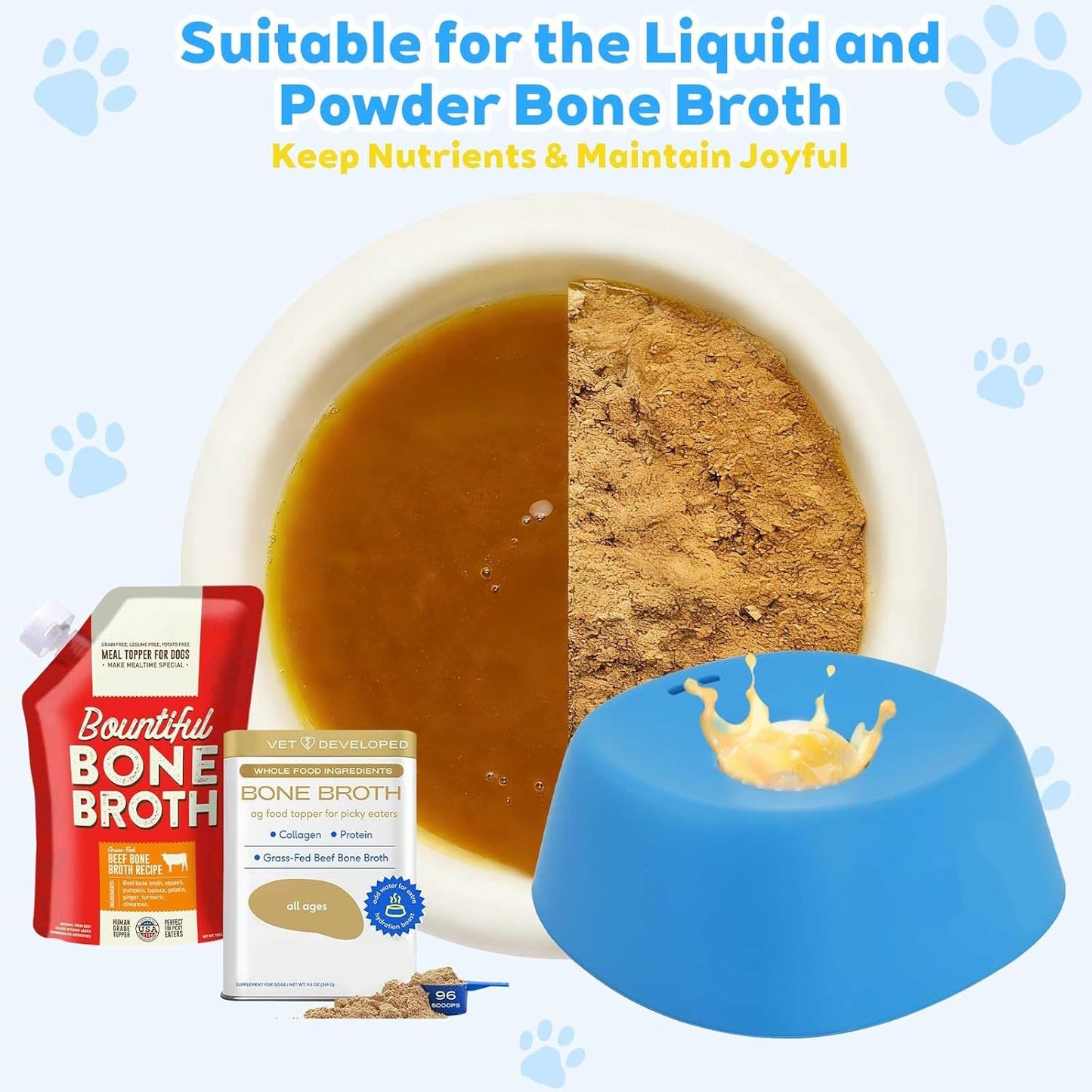 Elamé Anti-Choking Slow Feeder Dog Bowl